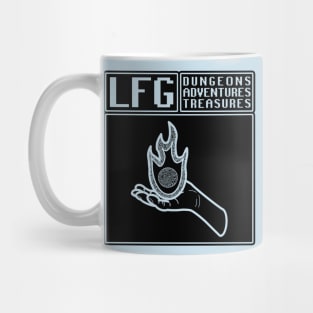 LFG Looking For Group Sorcerer Fireball Spell Spellcasting Dungeon Tabletop RPG TTRPG Mug